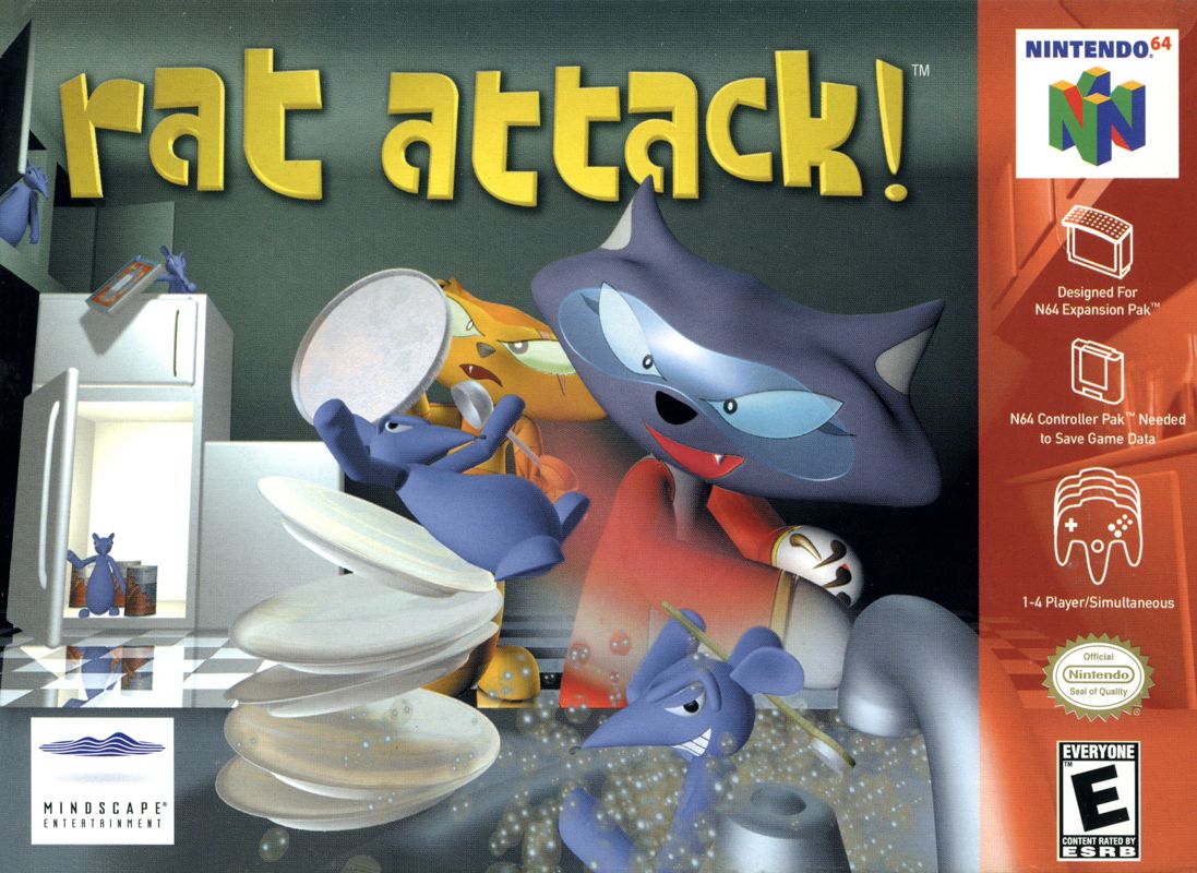 Rat Attack box art for Nintendo 64